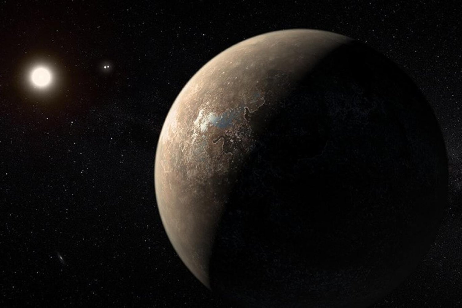 Dünya'ya en yakın ötegezegen Proxima Centauri b,  4 ışıkyılı uzaklıkta (NASA)