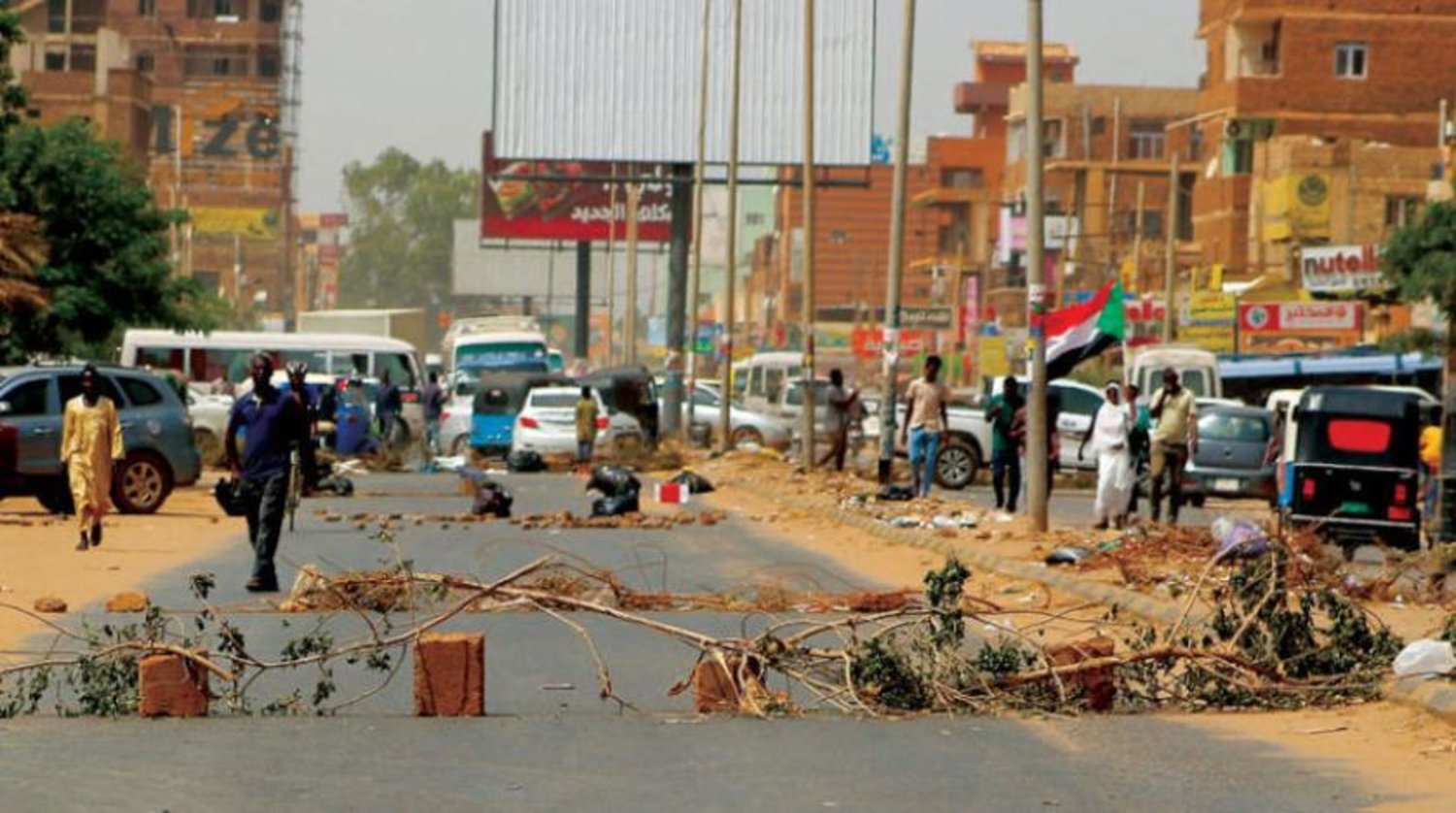 Hartum sokakları, bu ay protestolara sahne oldu. (AFP)