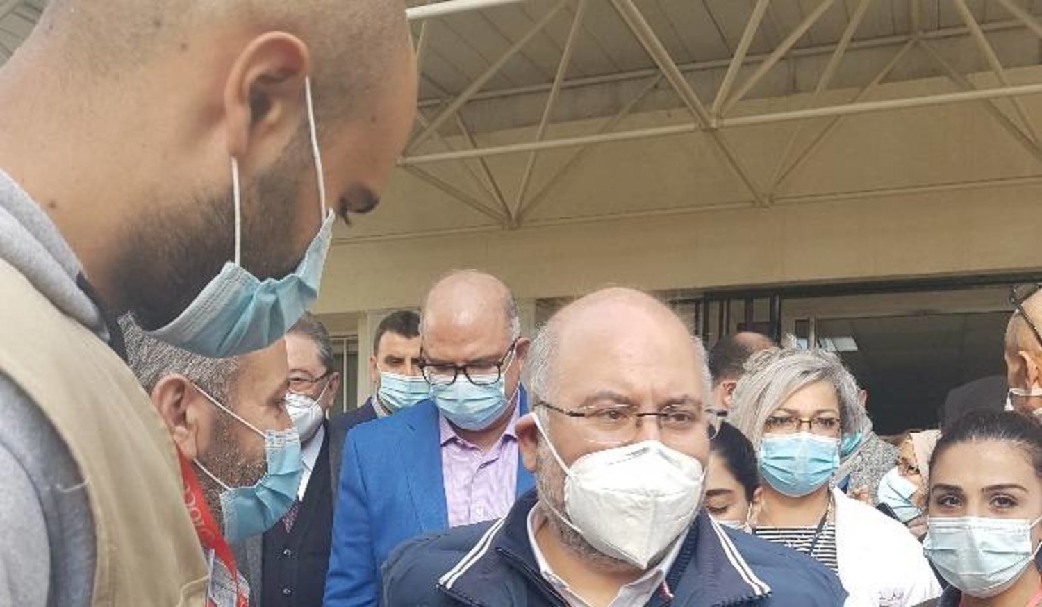 Lübnan Sağlık Bakanı Firas Abyad hastane ziyaretinde bulundu. (NNA)
