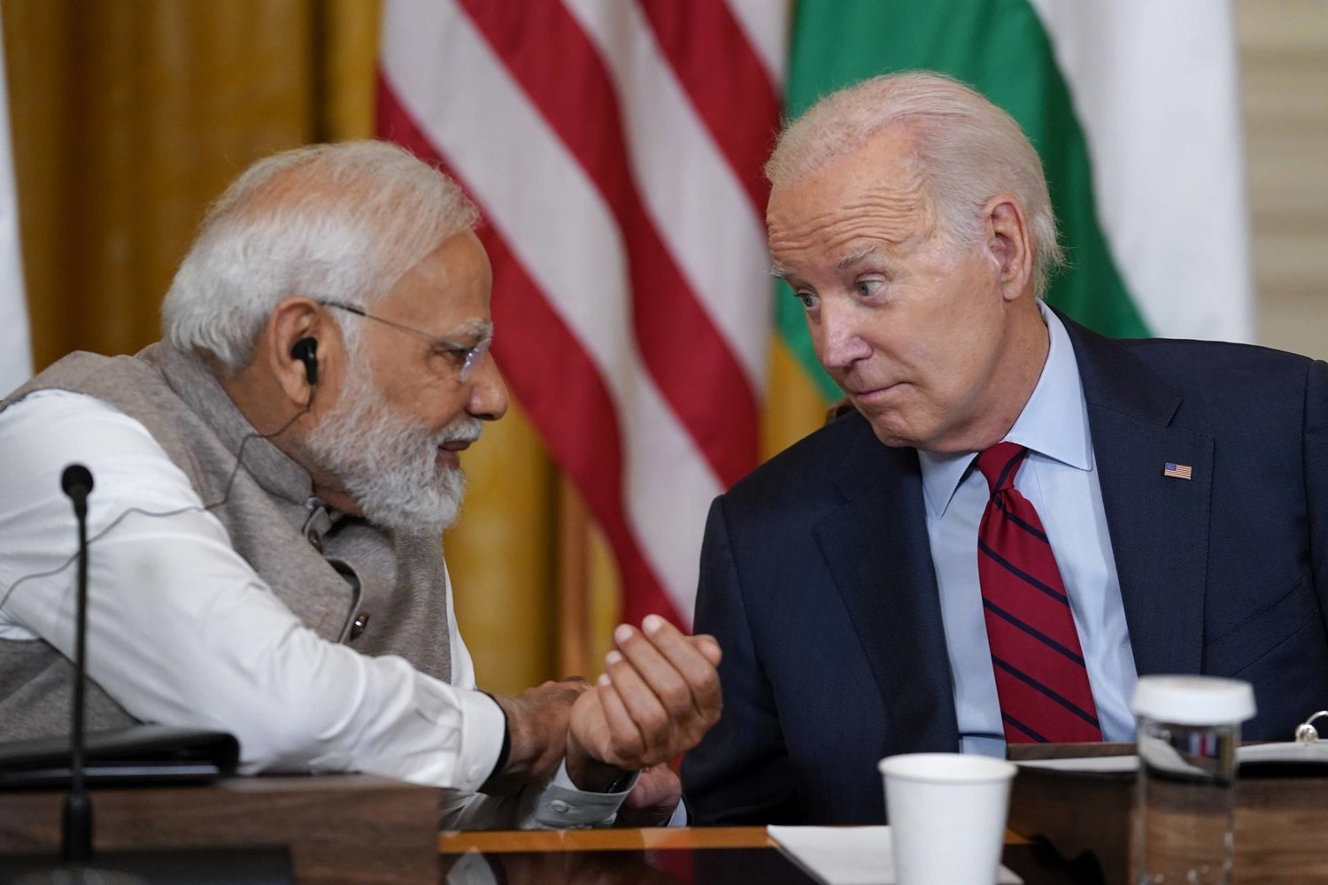 Biden ve Modi 23 Haziran'da Beyaz Saray'da bir toplantı sırasında (AP)