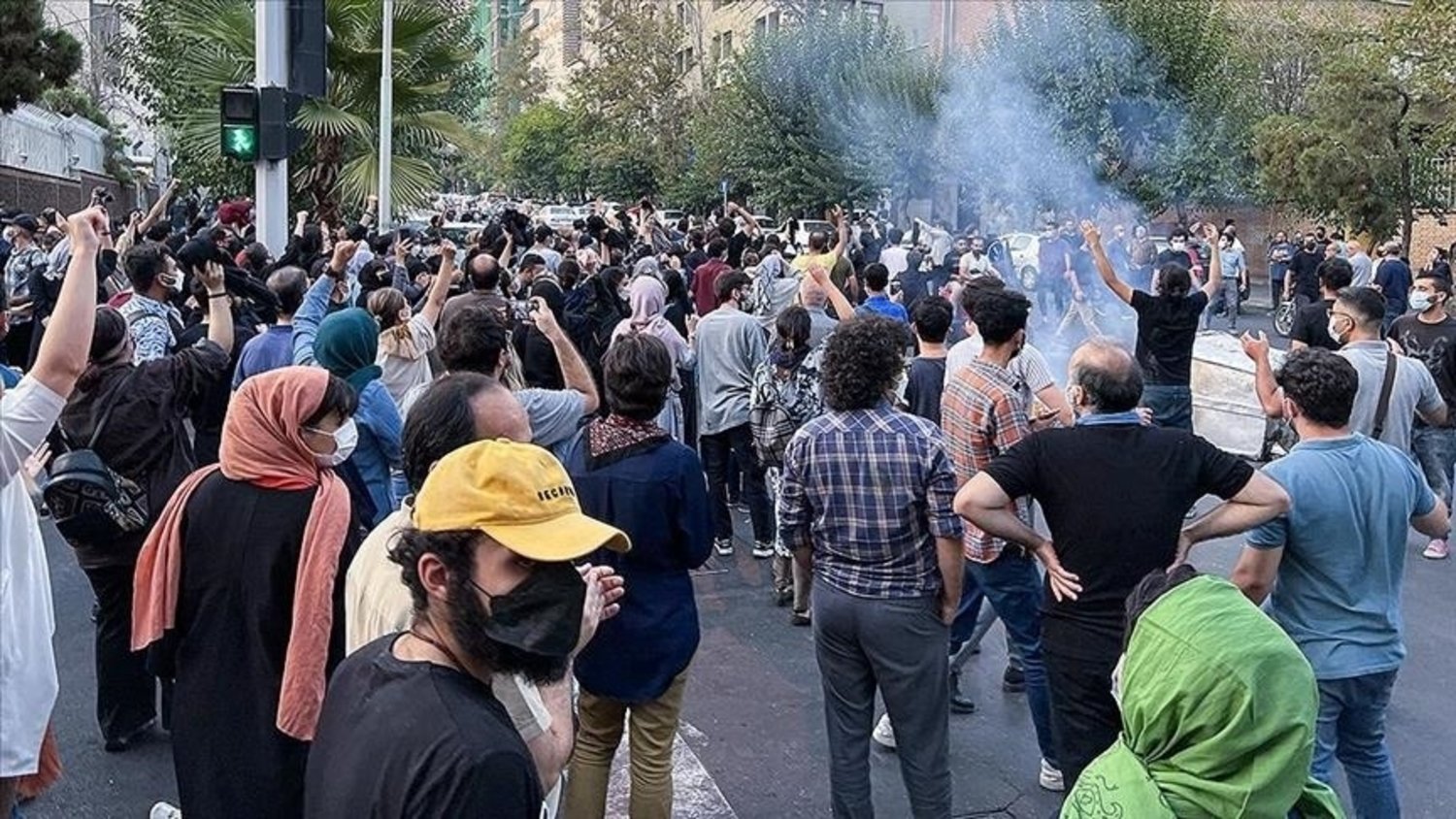 İran'daki gösterilerden (AA)
