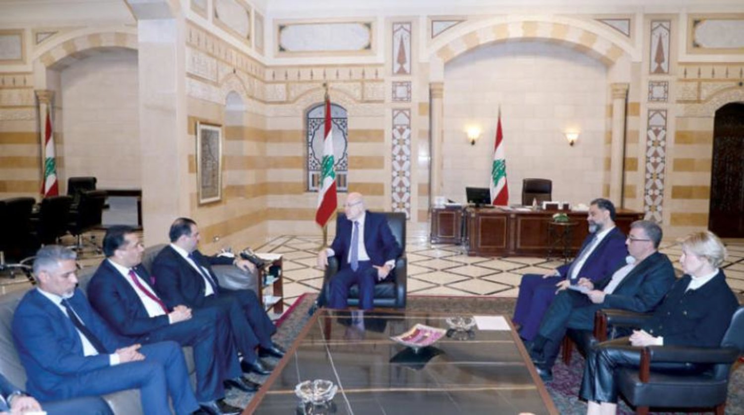 Başbakan Necib Mikati, Irak Eğitim Bakanlığı’ndan bir heyetle 10 Mart’ta bir araya geldi. (Dalati ve Nahra)